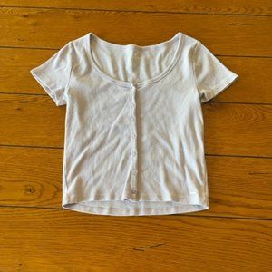 light purple  cropped top from hollister